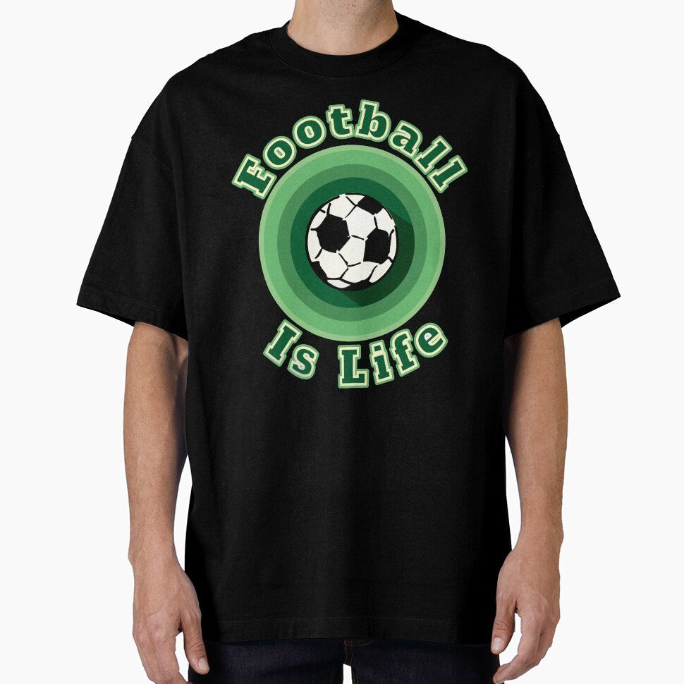 Football Is Life by Roy Zen - Adult & Kids T-Shirts, Sweatshirts & Hoodies apparel design preview 1