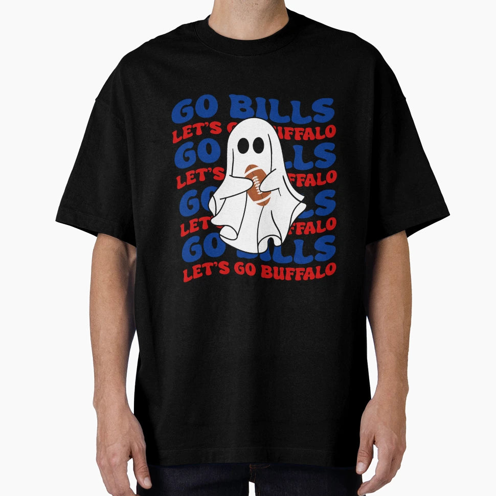 Go Bills Ghost T-Shirt - Custom Art Print for Adults - T-Shirt, Sweatshirt, Hoodie