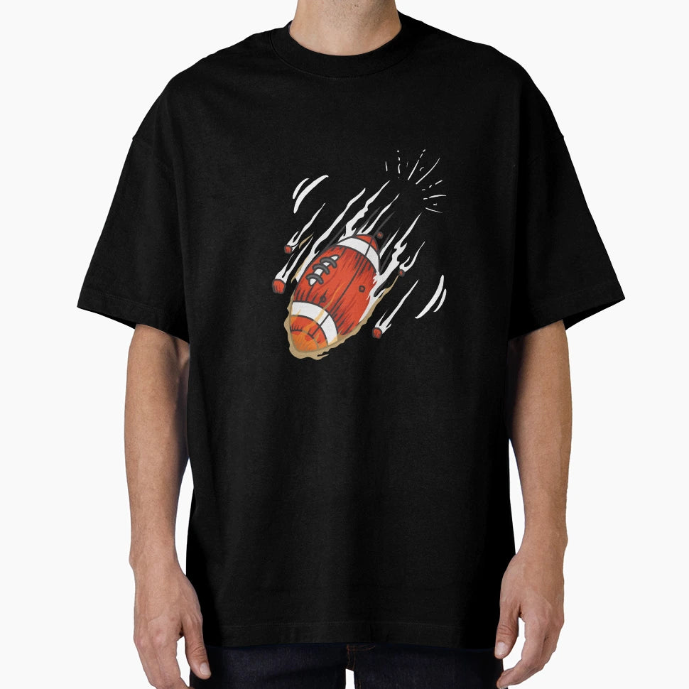 American Football Stylish Fireball T-Shirt - Trendy Graphic Unisex - T-Shirt, Sweatshirt, Hoodie