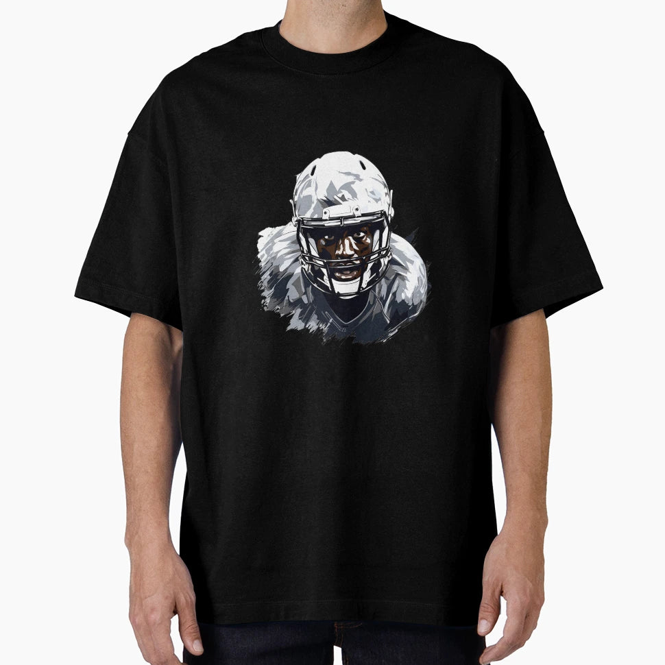 Artistic Cartoon Football Player T-Shirt - Unique Graphic Men Women - T-Shirt, Sweatshirt, Hoodie