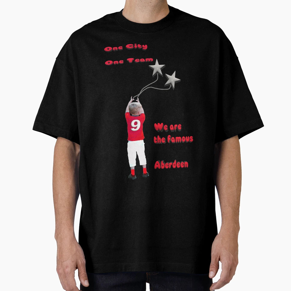 Aberdeen Fc 2 Stars T-Shirt - Graphic Print for Adults - T-Shirt, Sweatshirt, Hoodie