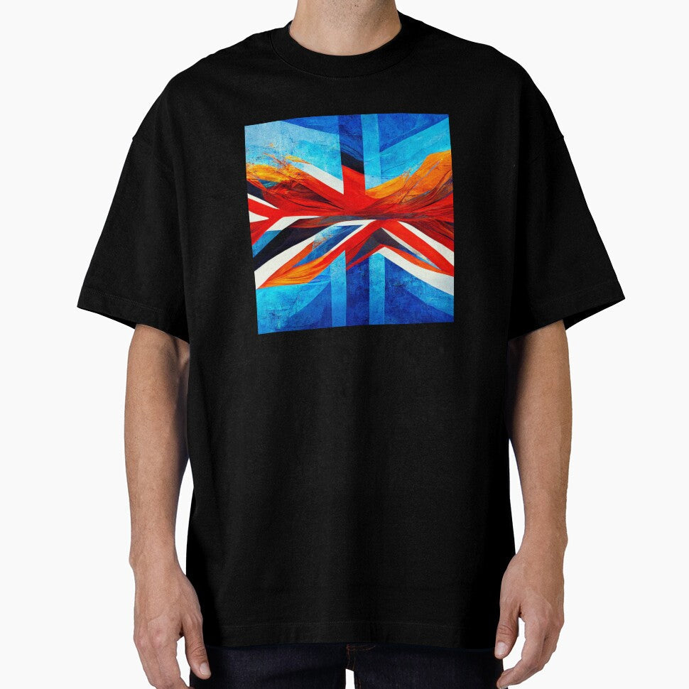 Uk Flag Surrealism by JequiPrint - Adult & Kids T-Shirts, Sweatshirts & Hoodies apparel design preview 1