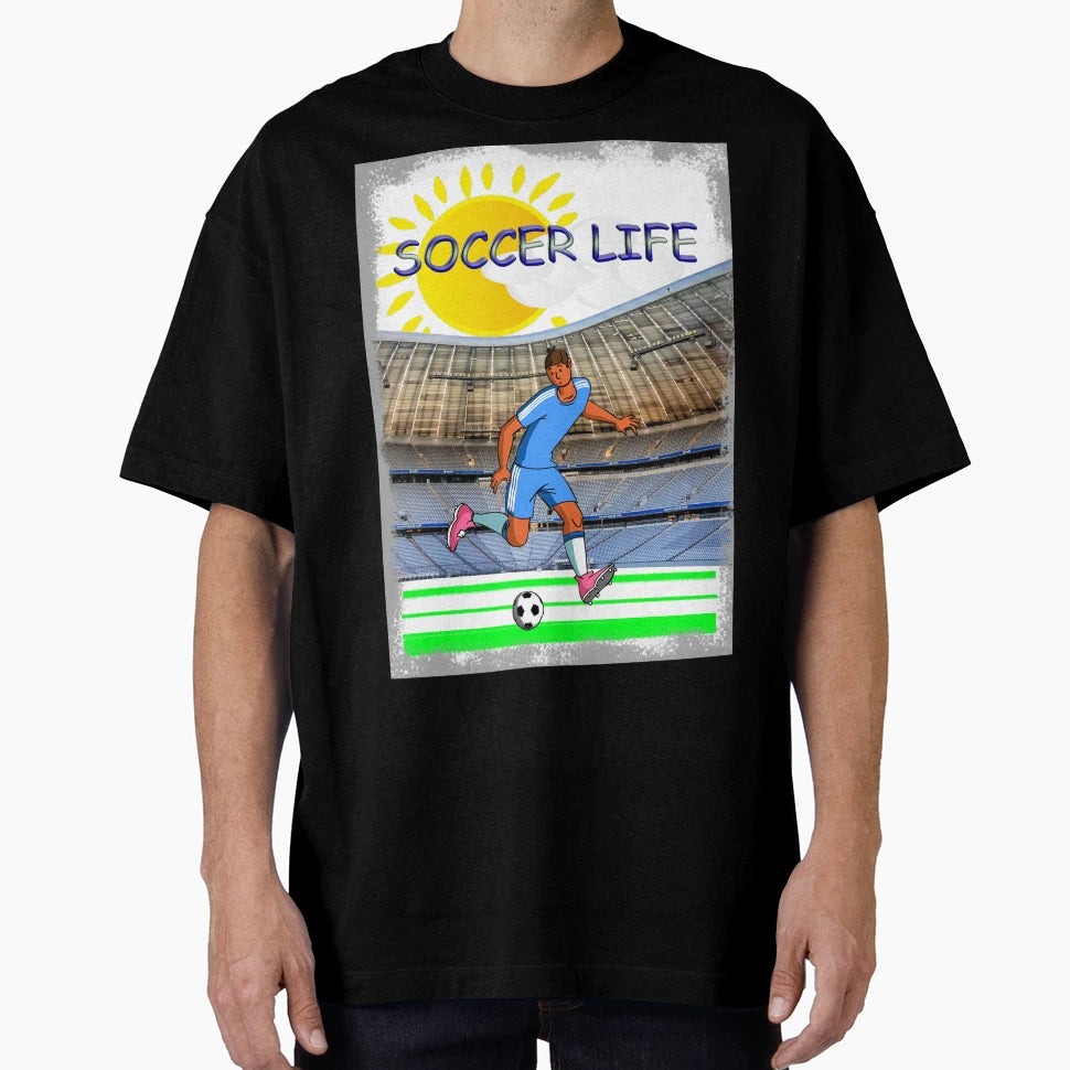 Soccer Life Soccer Ball T-Shirt - Fun Novelty Design Unisex - T-Shirt, Sweatshirt, Hoodie