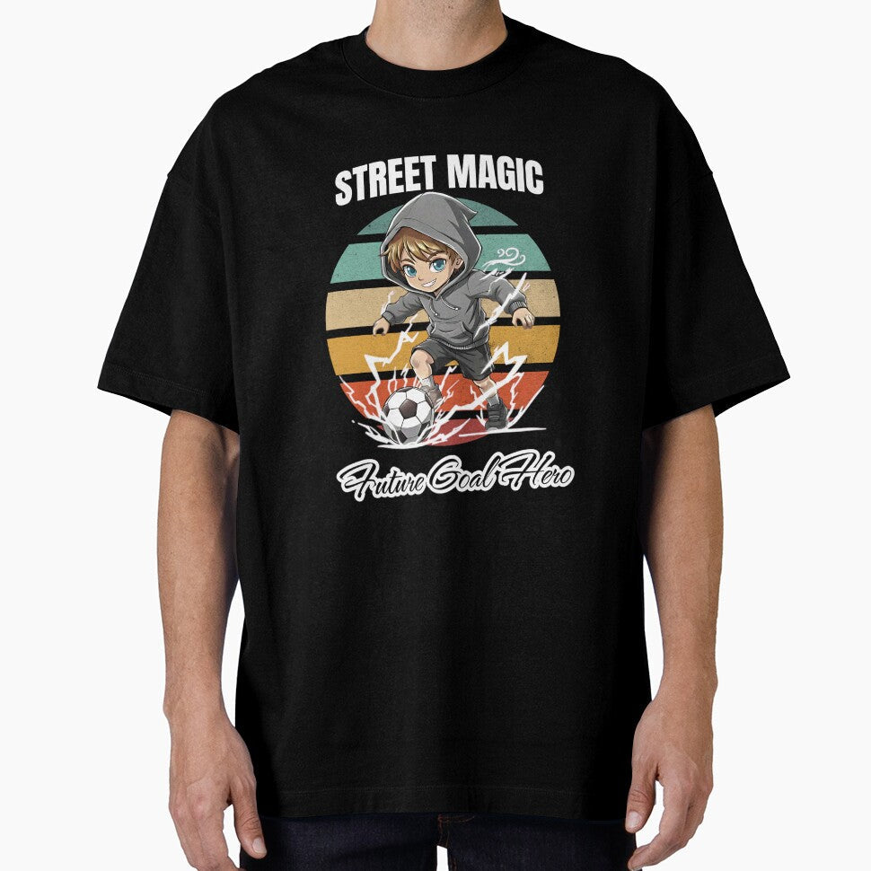 Street Magic Future Goal Hero by FreshPixelArt - Adult & Kids T-Shirts, Sweatshirts & Hoodies apparel design preview 1