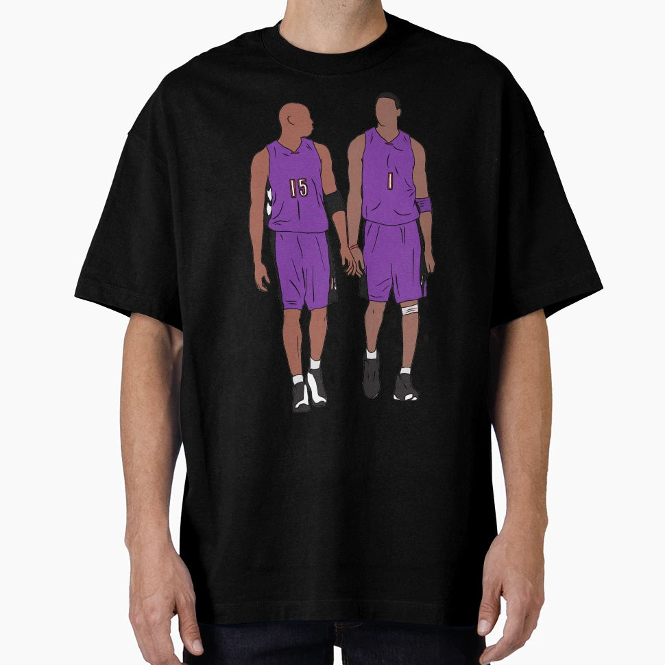 Vince Carter And Tracy Mcgrady T-Shirt - Aesthetic Graphic for Adults - T-Shirt, Sweatshirt, Hoodie