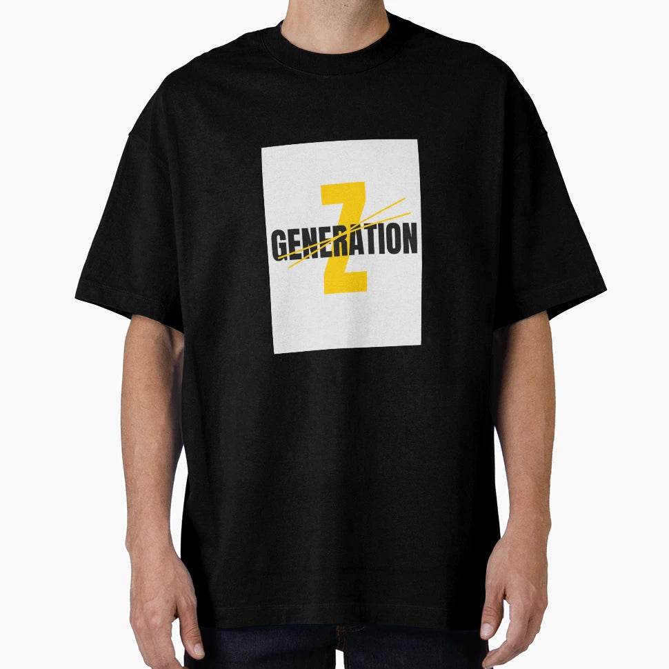 Black Yellow T-Shirt - Graphic Print Unisex - T-Shirt, Sweatshirt, Hoodie