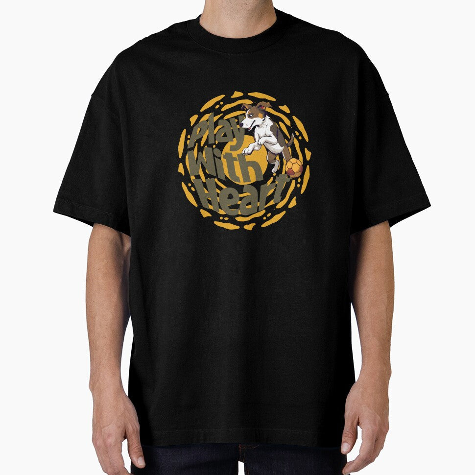 Play With Heart by Paw Print - Adult & Kids T-Shirts, Sweatshirts & Hoodies apparel design preview 1