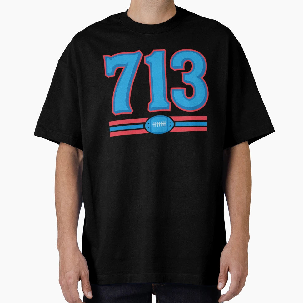 713 Football T-Shirt - Aesthetic Graphic Men Women - T-Shirt, Sweatshirt, Hoodie