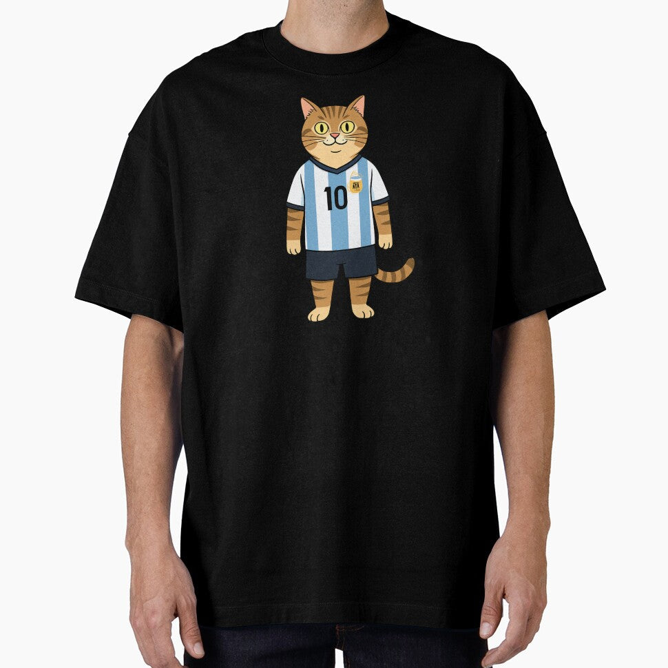 Lionel the Soccer Cat by JerboT- - Adult & Kids T-Shirts, Sweatshirts & Hoodies apparel design preview 1