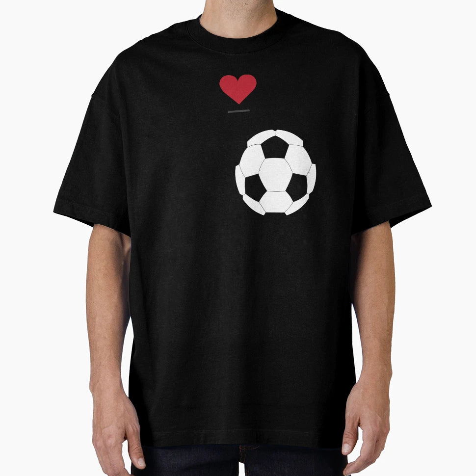 Stick Red Heart Soccer I Love Soccer T-Shirt - Fun Novelty Design Unisex - T-Shirt, Sweatshirt, Hoodie