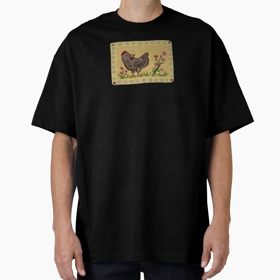 Chicken and roses by Mollyscraftycreations - Adult & Kids T-Shirts, Sweatshirts & Hoodies apparel design preview 1
