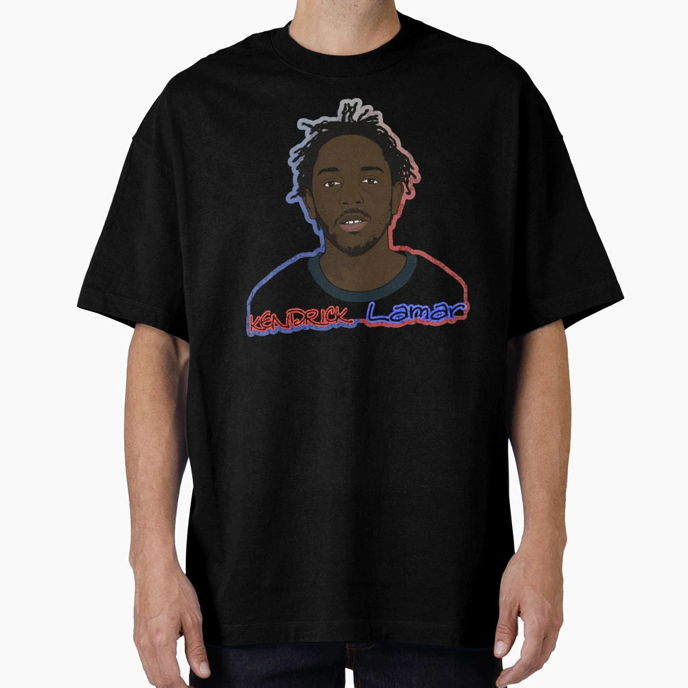 Kendrick Lamar Blue And Red T-Shirt - Minimalist Print Unisex - T-Shirt, Sweatshirt, Hoodie