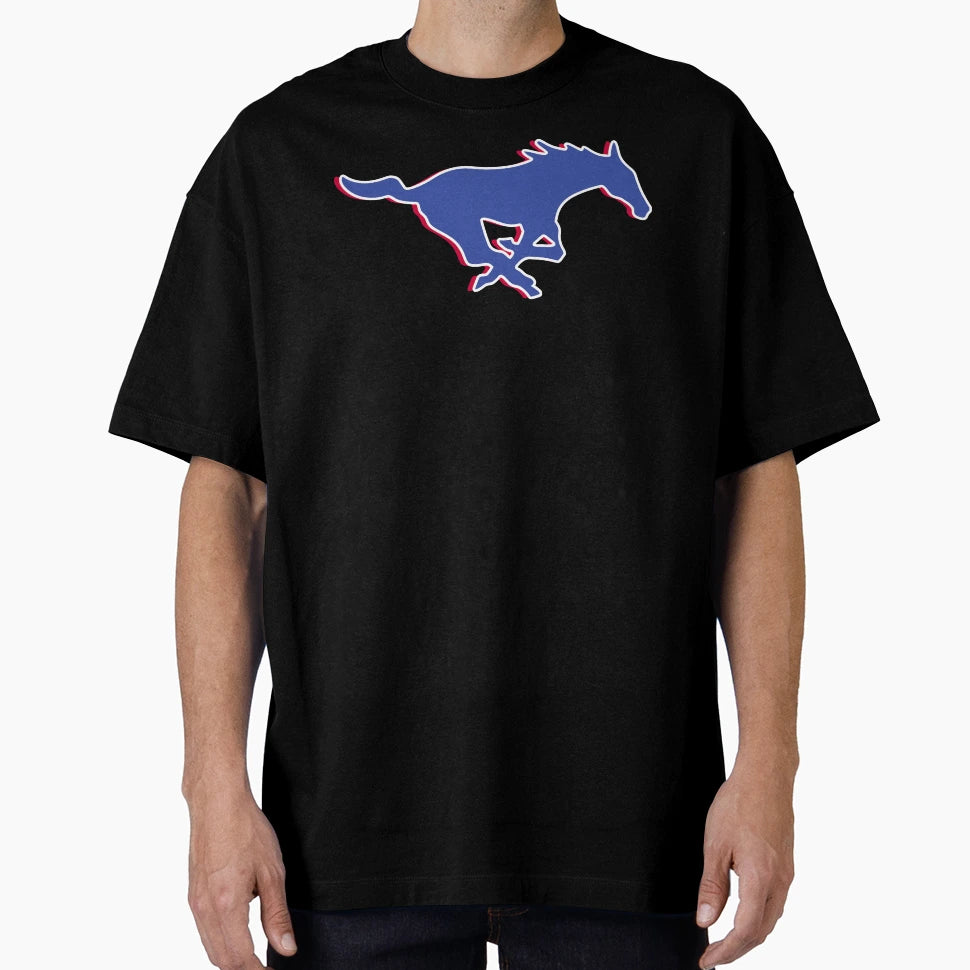 Smu 3D Mustang T-Shirt - Minimalist Print for Adults - T-Shirt, Sweatshirt, Hoodie