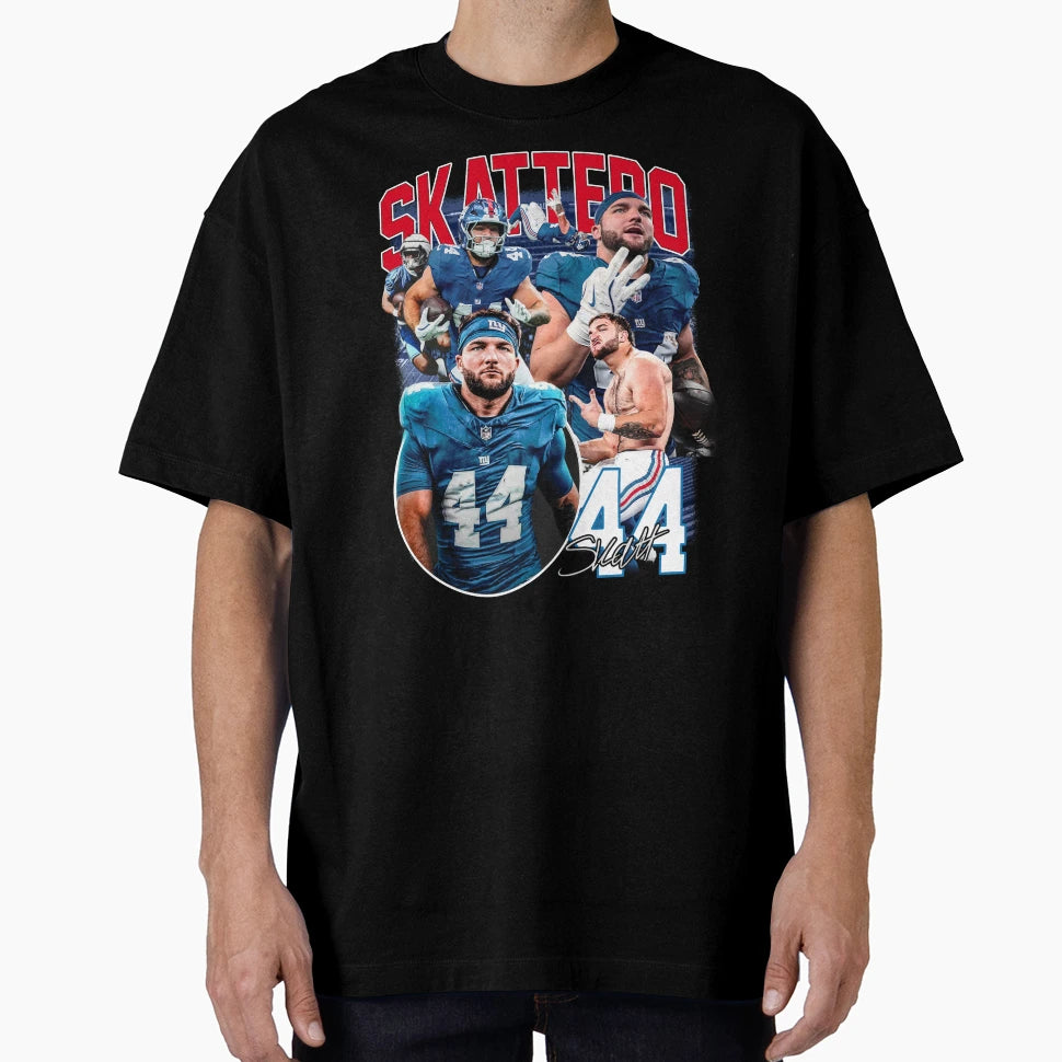 Cam Skattebo New York Football Bootleg T-Shirt - Aesthetic Graphic Unisex - T-Shirt, Sweatshirt, Hoodie