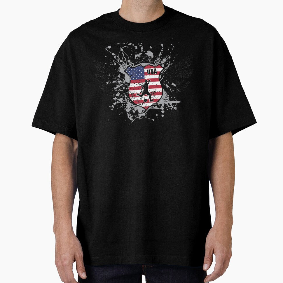 USA soccer emblem by Soccerstuff - Adult & Kids T-Shirts, Sweatshirts & Hoodies apparel design preview 1