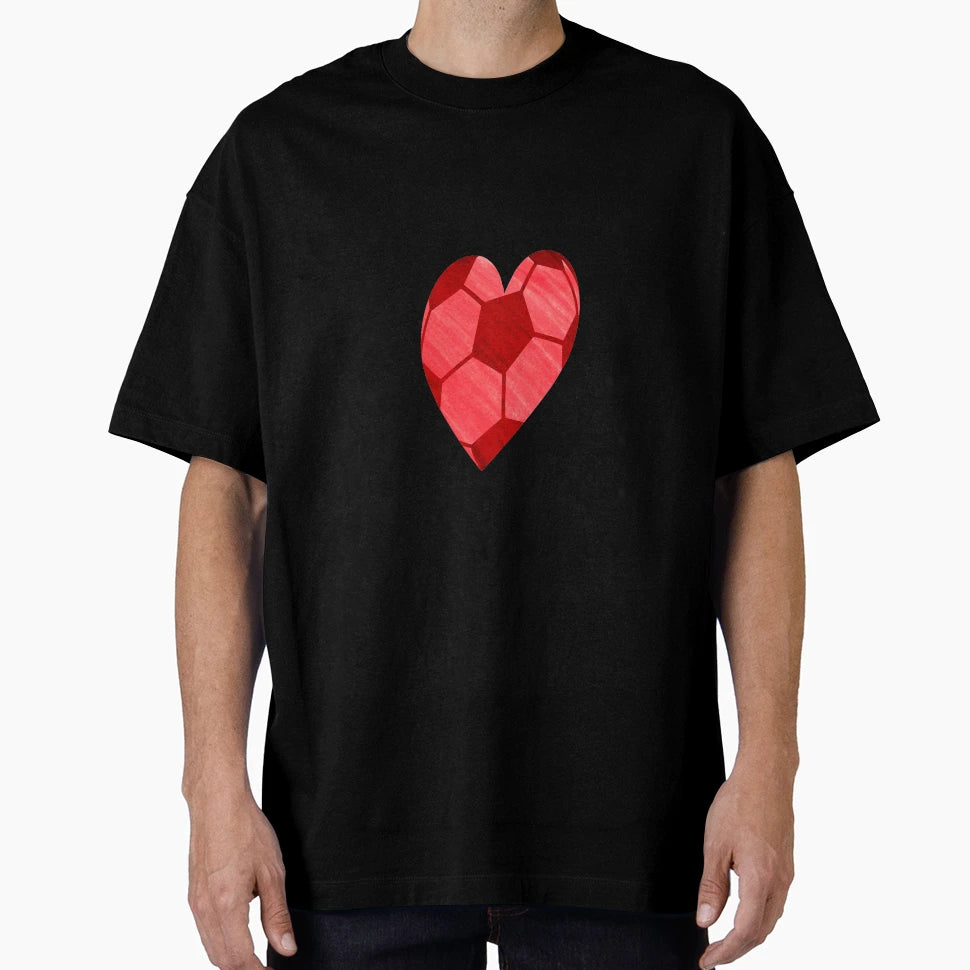Love Football Red T-Shirt - Aesthetic Graphic for Adults - T-Shirt, Sweatshirt, Hoodie