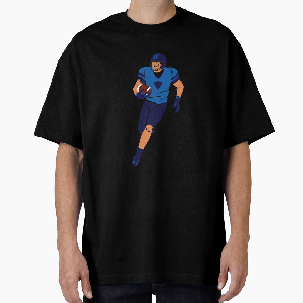 American Football Cartoon T-Shirt - Fun Novelty Design for Adults - T-Shirt, Sweatshirt, Hoodie