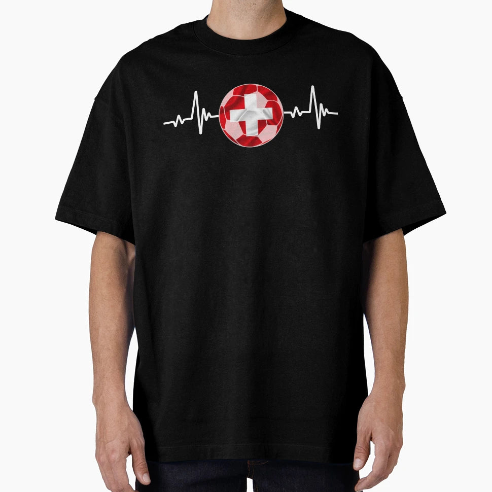 Football Switzerland T-Shirt - Graphic Print Unisex - T-Shirt, Sweatshirt, Hoodie