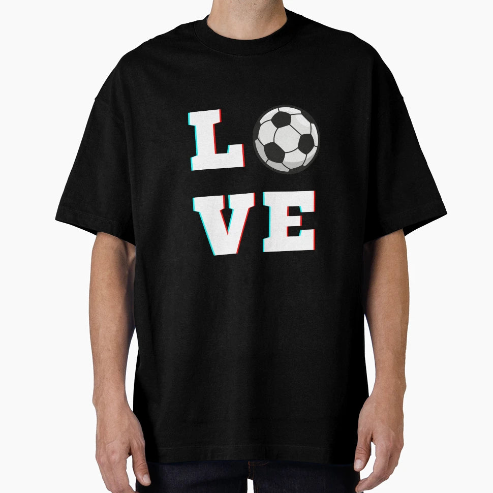 Copy Kickin It Love Soccer T-Shirt - Casual Everyday Wear for Adults - T-Shirt, Sweatshirt, Hoodie