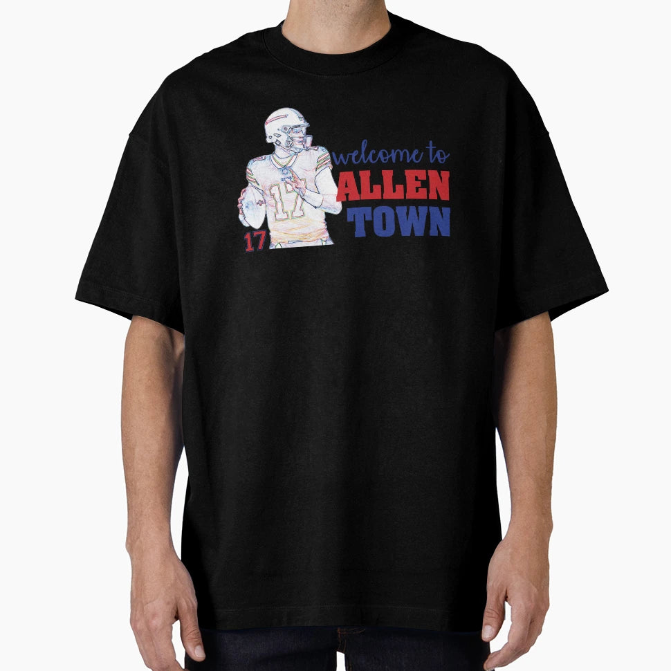 Allen Town T-Shirt - Minimalist Print Men Women - T-Shirt, Sweatshirt, Hoodie