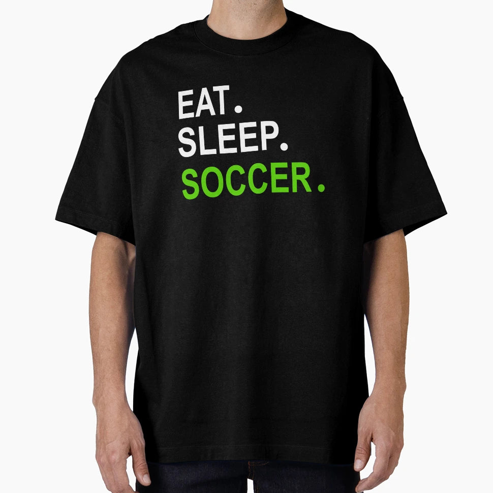 Eat Sleep Soccer Navy Blue T-Shirt - Trendy Graphic Unisex - T-Shirt, Sweatshirt, Hoodie