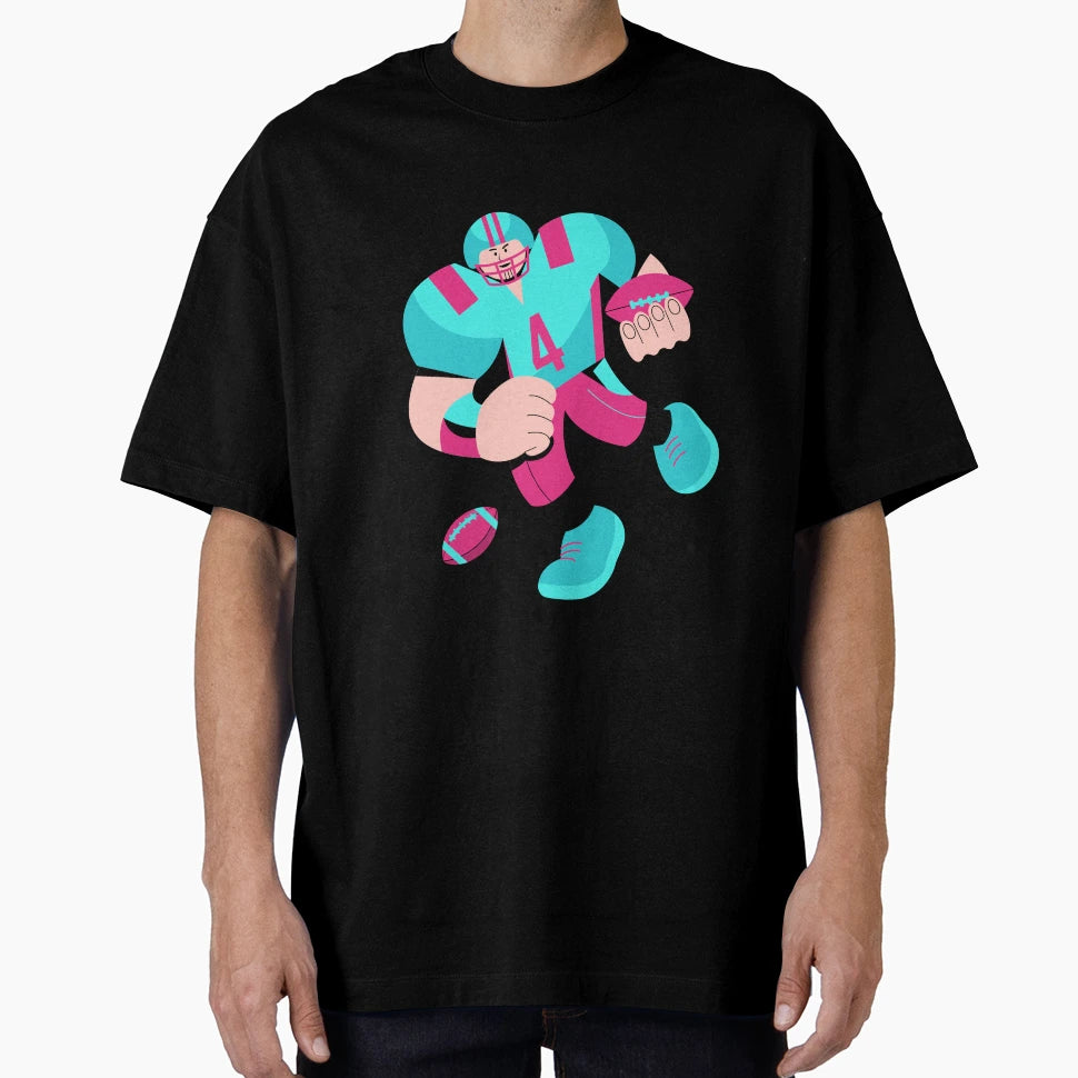 American Football Cartoon T-Shirt - Casual Everyday Wear Men Women - T-Shirt, Sweatshirt, Hoodie