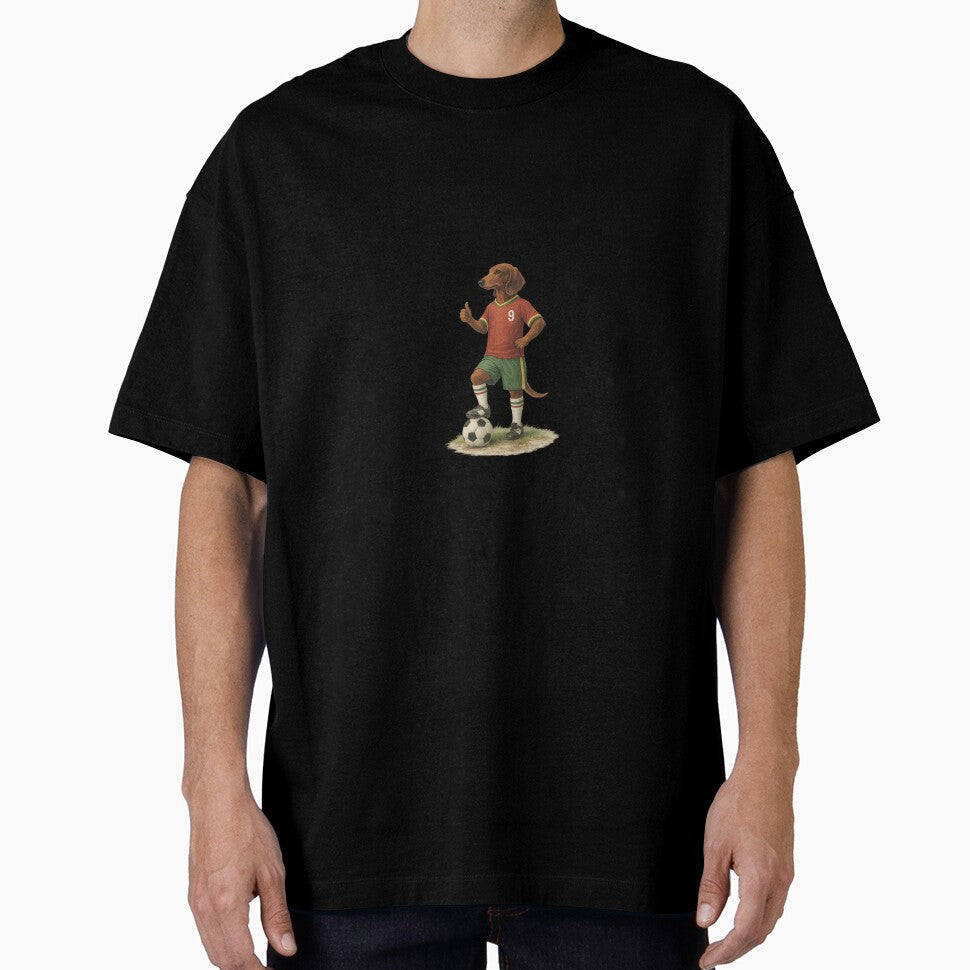 Dachshund Playing Soccer Dog by Dodosheep - Adult & Kids T-Shirts, Sweatshirts & Hoodies apparel design preview 1