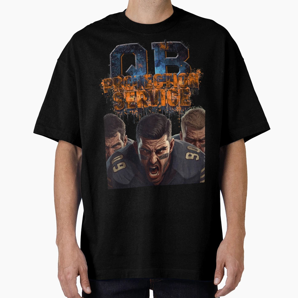 Offensive Line Qb Protection T-Shirt - Minimalist Print for Adults - T-Shirt, Sweatshirt, Hoodie