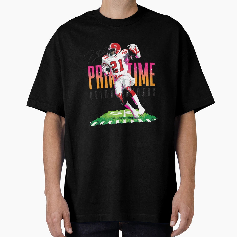 Deion Sanders Primetime T-Shirt - Novelty Apparel for Adults - T-Shirt, Sweatshirt, Hoodie