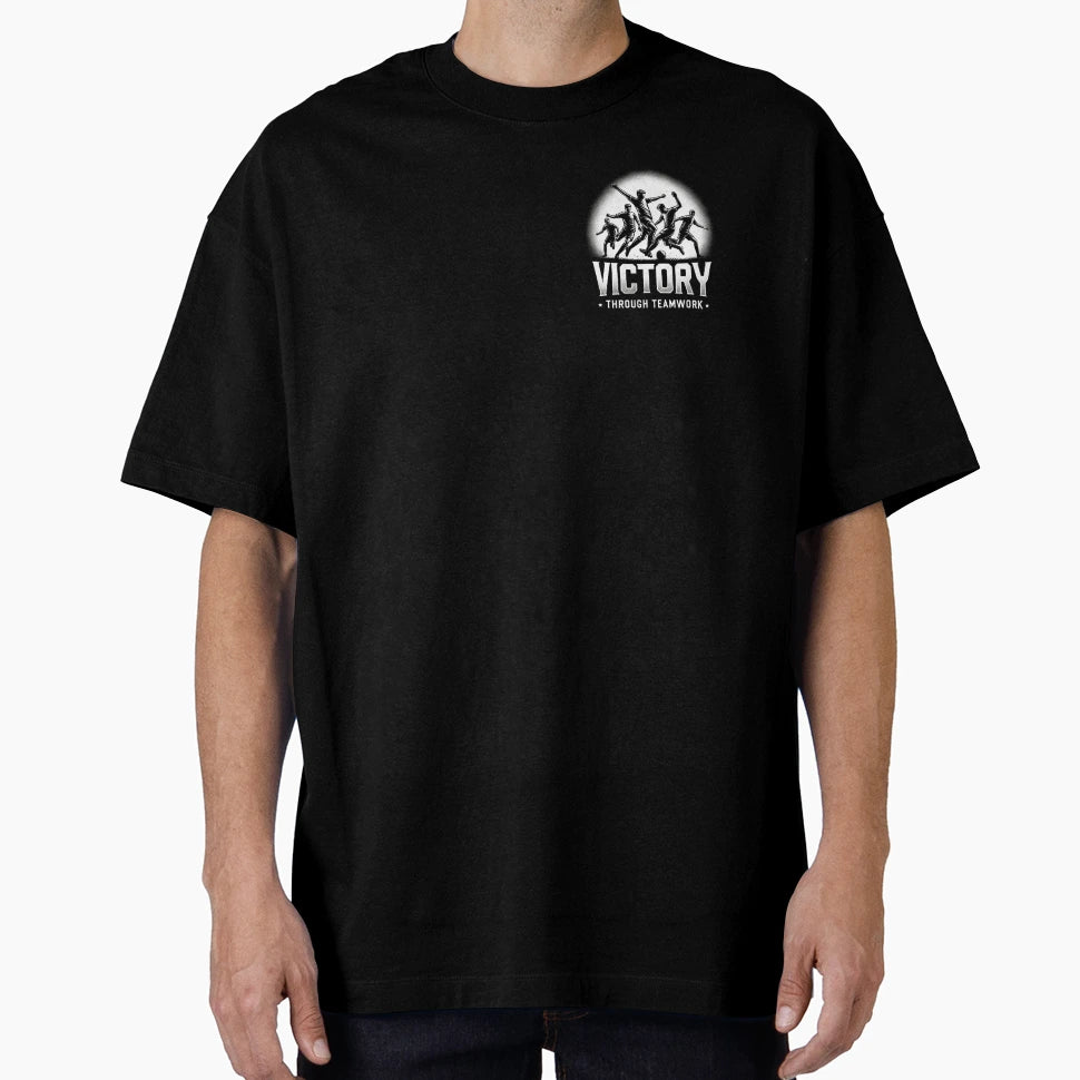 Triumphant Football Teamwork Emblem T-Shirt - Trendy Graphic for Adults - T-Shirt, Sweatshirt, Hoodie