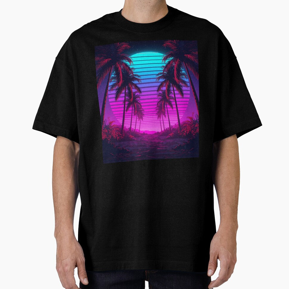 Retro Calm Paradise by JosueShop101 - Adult & Kids T-Shirts, Sweatshirts & Hoodies apparel design preview 1