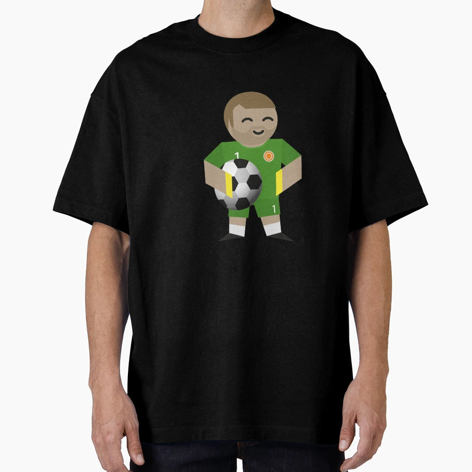 Sports Character Football Green T-Shirt - Minimalist Print Men Women - T-Shirt, Sweatshirt, Hoodie