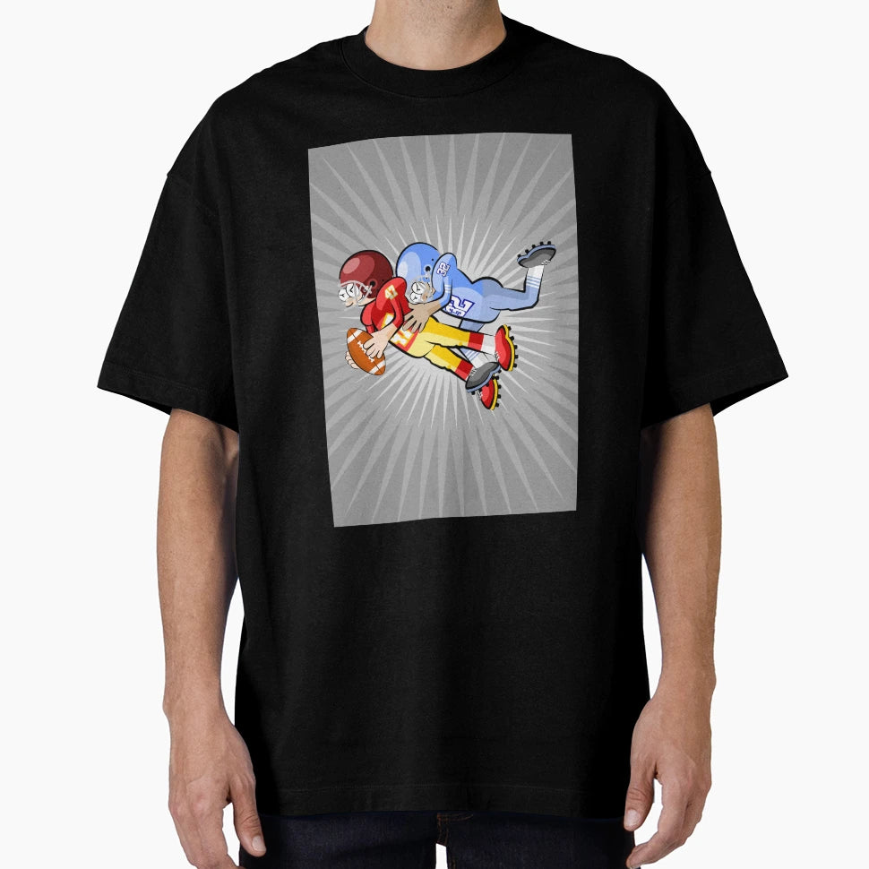 Football Player Intrepid Jump T-Shirt - Streetwear Style Unisex - T-Shirt, Sweatshirt, Hoodie