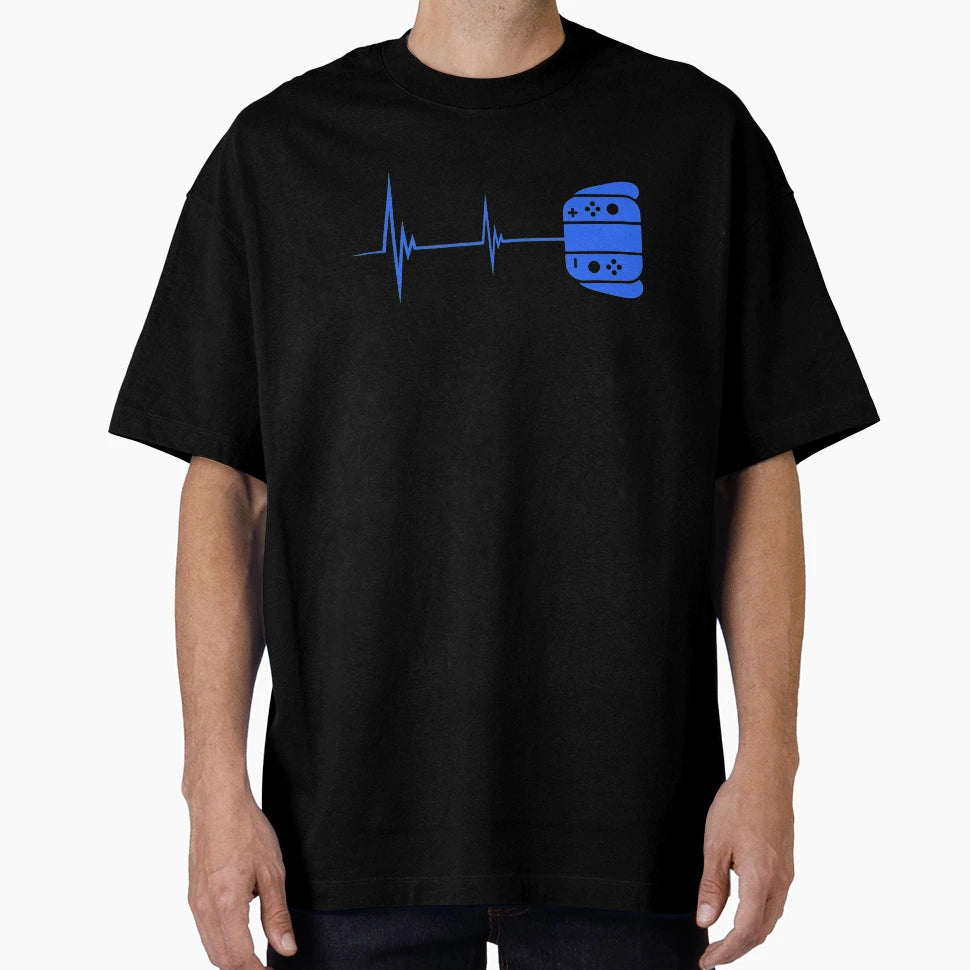 Gamer Heartbeat Video Game Players T-Shirt - Streetwear Style Unisex - T-Shirt, Sweatshirt, Hoodie