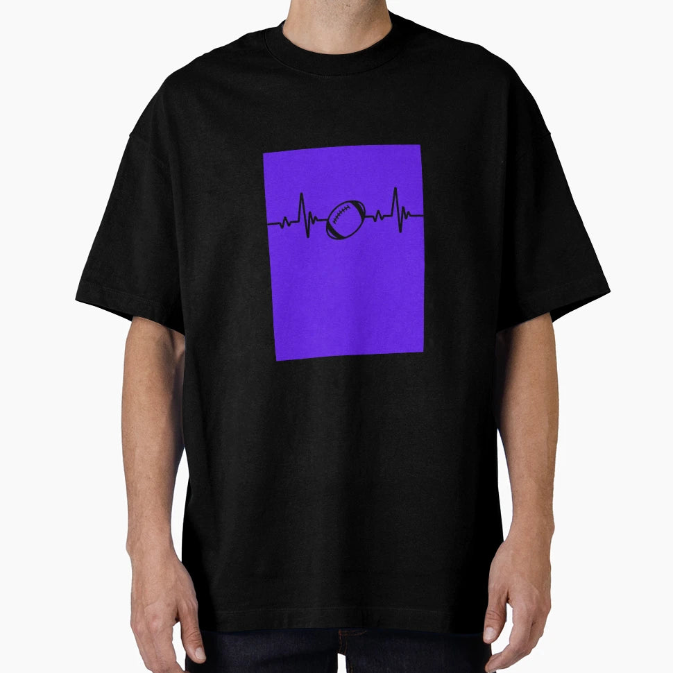Football Pulse T-Shirt - Novelty Apparel for Adults - T-Shirt, Sweatshirt, Hoodie