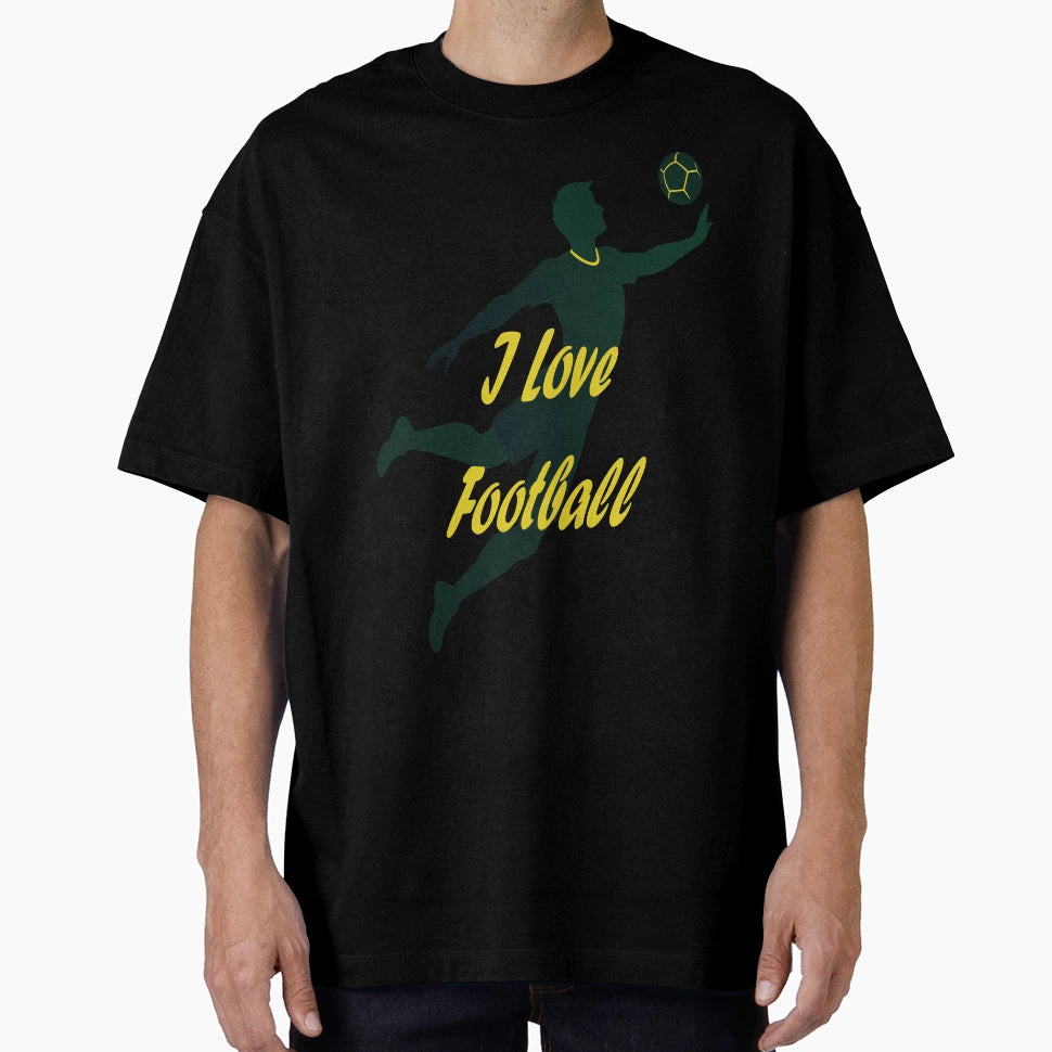 I Love Football Dynamic Player T-Shirt - Aesthetic Graphic Men Women - T-Shirt, Sweatshirt, Hoodie