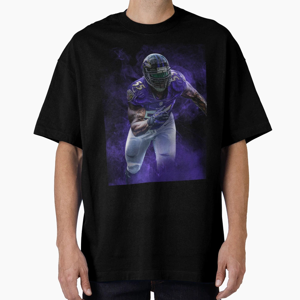 Terrell Suggs Baltimore Sports Art T-Shirt - Custom Art Print Men Women - T-Shirt, Sweatshirt, Hoodie