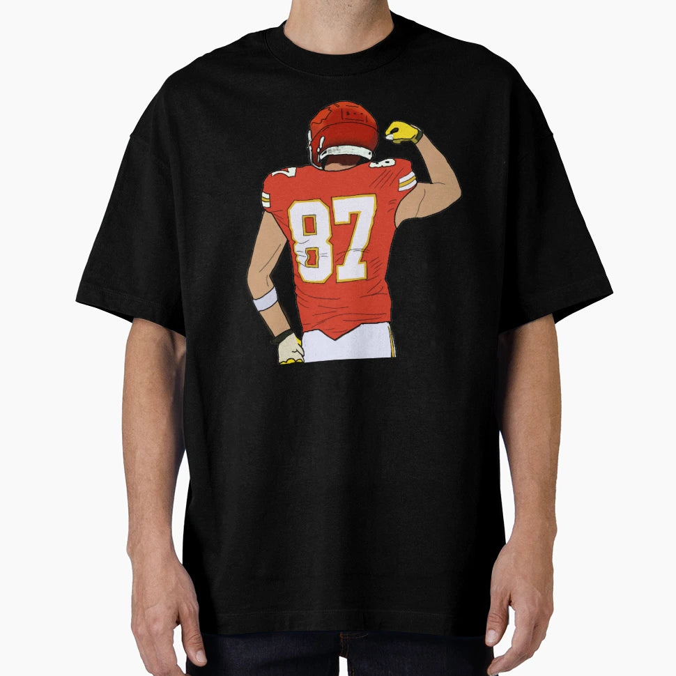Football Player 87 T-Shirt - Aesthetic Graphic Unisex - T-Shirt, Sweatshirt, Hoodie