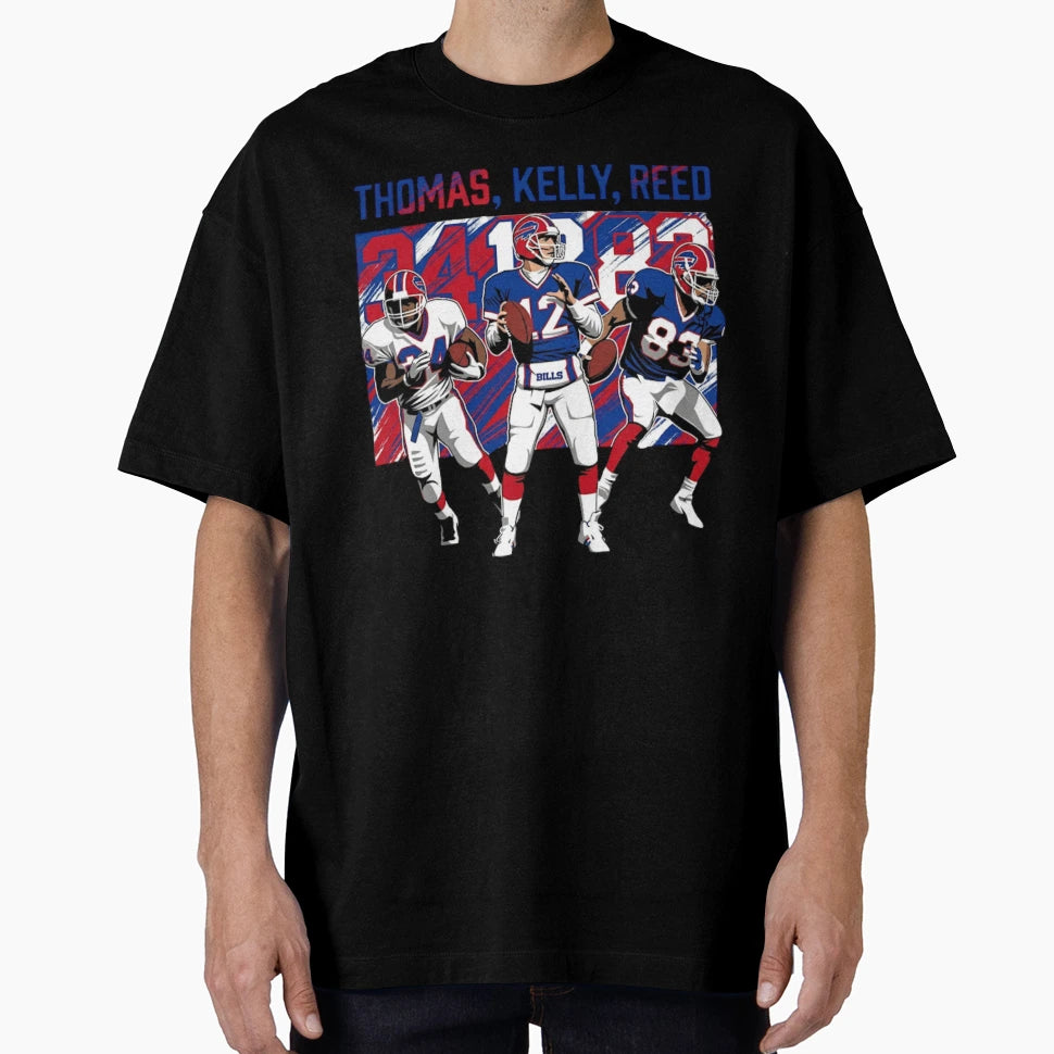 Thomas Kelly Reed Buffalo Football T-Shirt - Aesthetic Graphic for Adults - T-Shirt, Sweatshirt, Hoodie