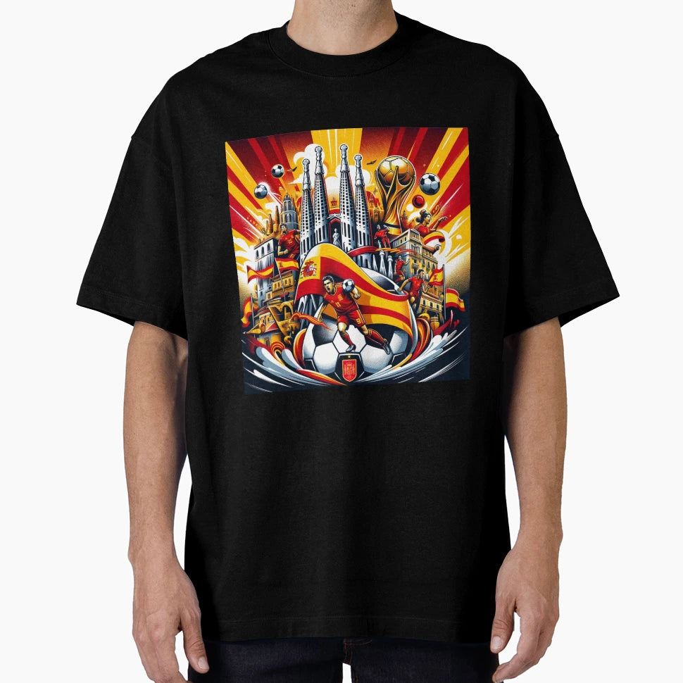 Spanish Soccer Football Artwork T-Shirt - Minimalist Print Men Women - T-Shirt, Sweatshirt, Hoodie