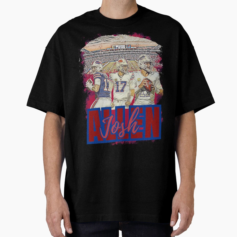 Qb No 17 Bootleg Football Fan Art T-Shirt - Fun Novelty Design for Adults - T-Shirt, Sweatshirt, Hoodie