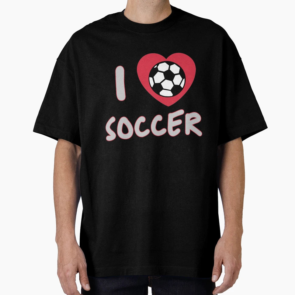 I Love Football Sports Club Fan T-Shirt - Custom Art Print for Adults - T-Shirt, Sweatshirt, Hoodie