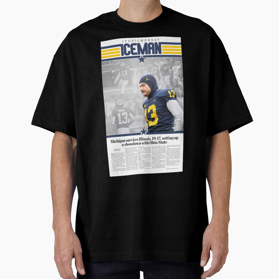 11 21 Michigan Daily Sports Monday Cover T-Shirt - Unique Graphic Unisex - T-Shirt, Sweatshirt, Hoodie