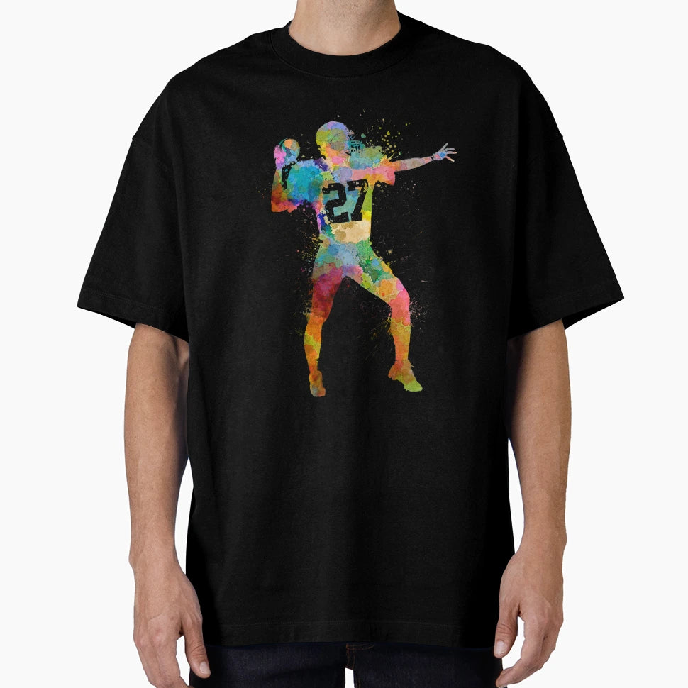 Quarterback American Throwing T-Shirt - Novelty Apparel for Adults - T-Shirt, Sweatshirt, Hoodie
