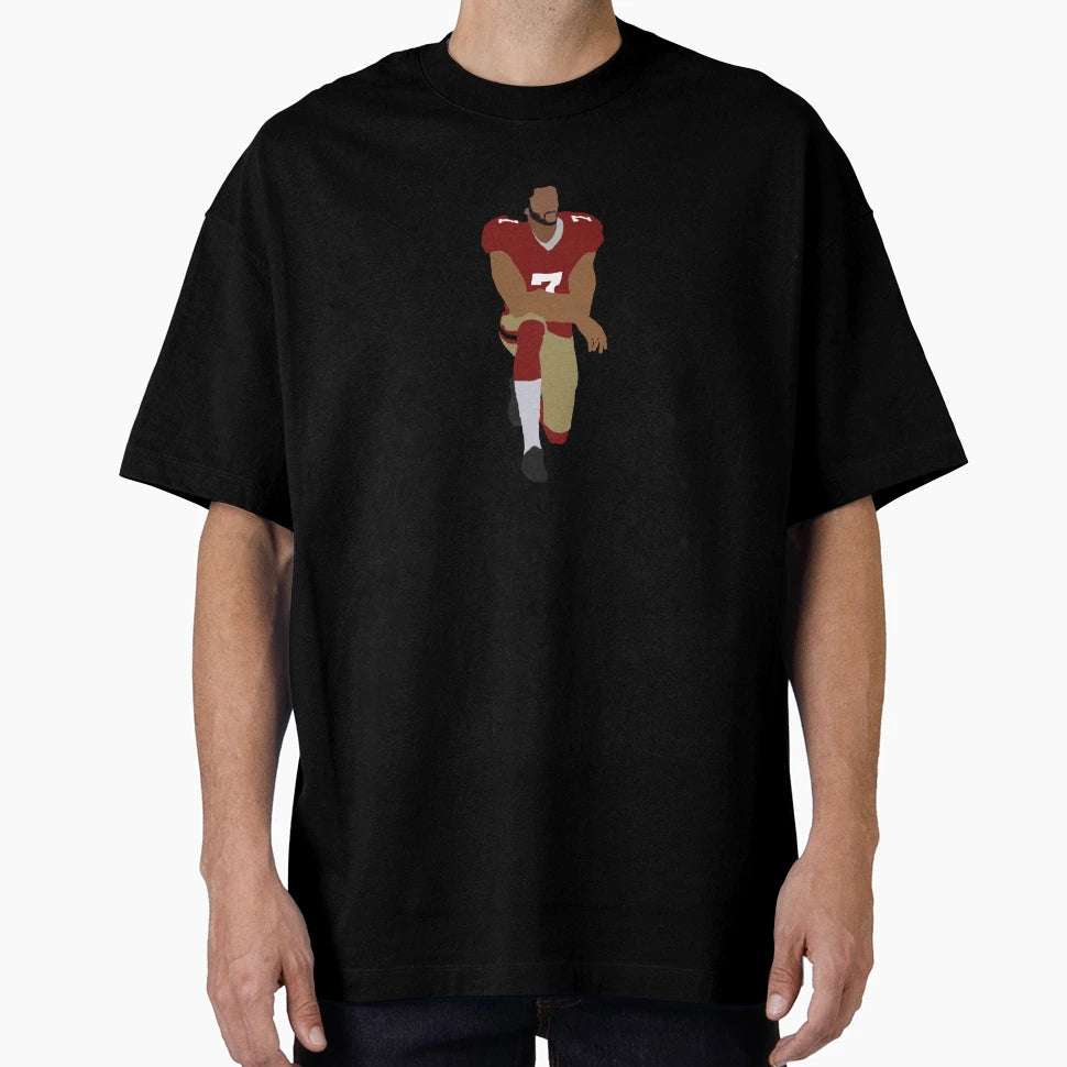 Colin Kaepernick Kneeling T-Shirt - Unique Graphic Men Women - T-Shirt, Sweatshirt, Hoodie