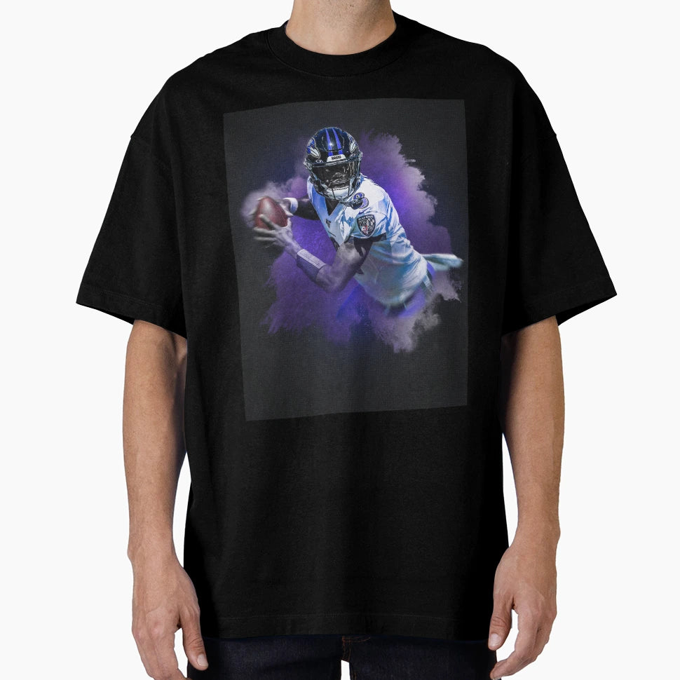 Lamar Baltimore Sports Art T-Shirt - Streetwear Style Unisex - T-Shirt, Sweatshirt, Hoodie