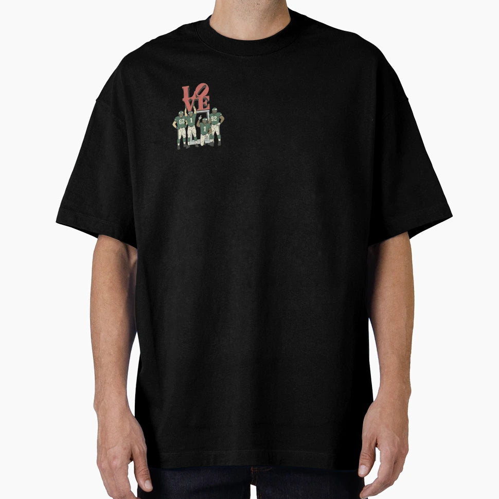 Football Players Love Park Philly T-Shirt - Minimalist Print Men Women - T-Shirt, Sweatshirt, Hoodie