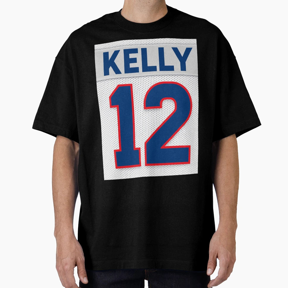 Bills 12 T-Shirt - Aesthetic Graphic for Adults - T-Shirt, Sweatshirt, Hoodie