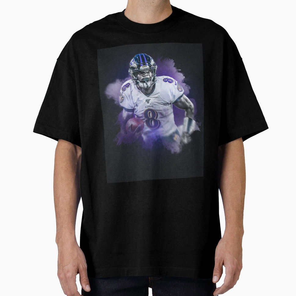 Lamar Baltimore Sports Art T-Shirt - Casual Everyday Wear Men Women - T-Shirt, Sweatshirt, Hoodie