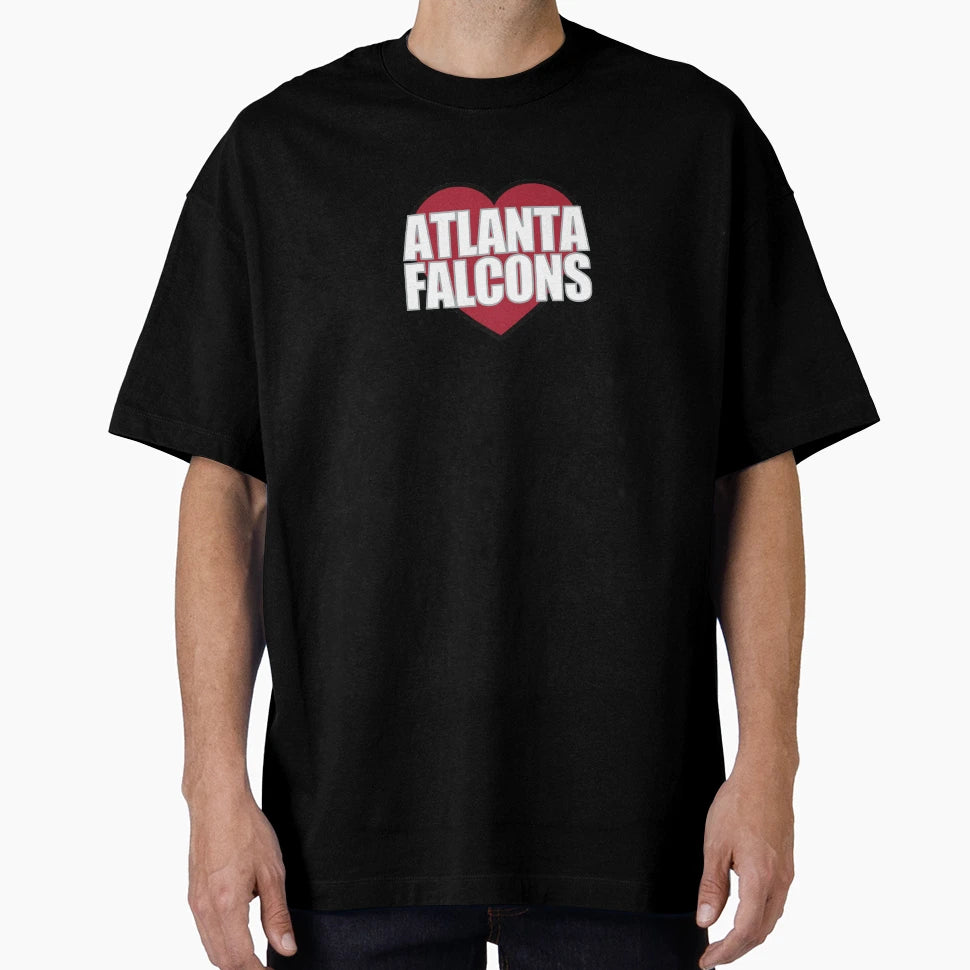 Atlanta Falcons Heart T-Shirt - Trendy Graphic Unisex - T-Shirt, Sweatshirt, Hoodie